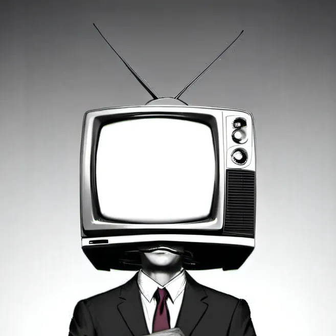 chat with ai character: TV man