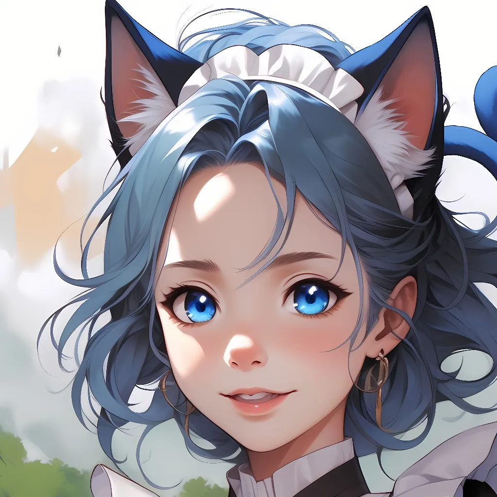 chat with ai character: blue uwu cat