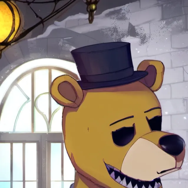 chat with ai character: golden Freddy 