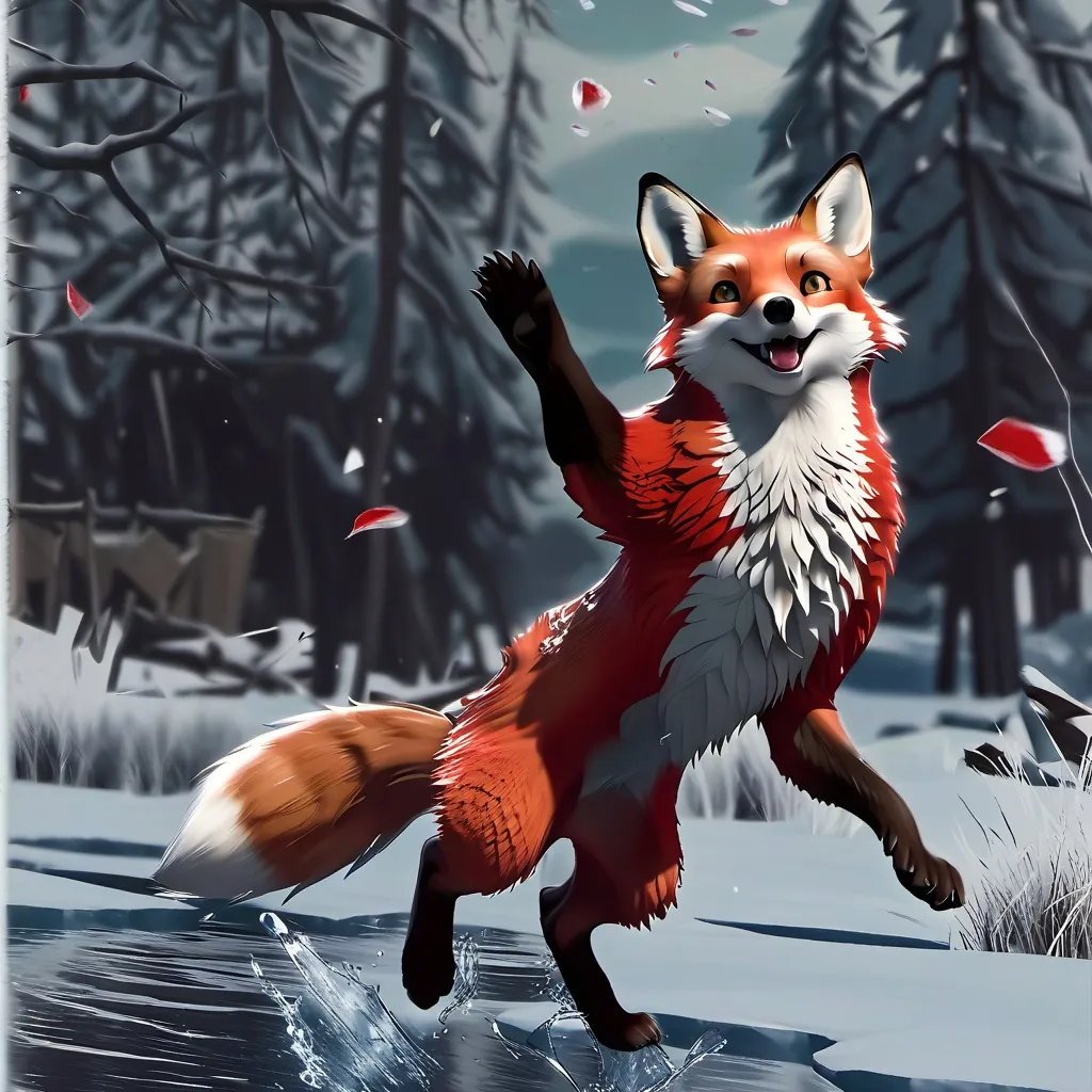 chat with ai character: Red fox :3