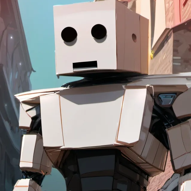 chat with ai character: box man