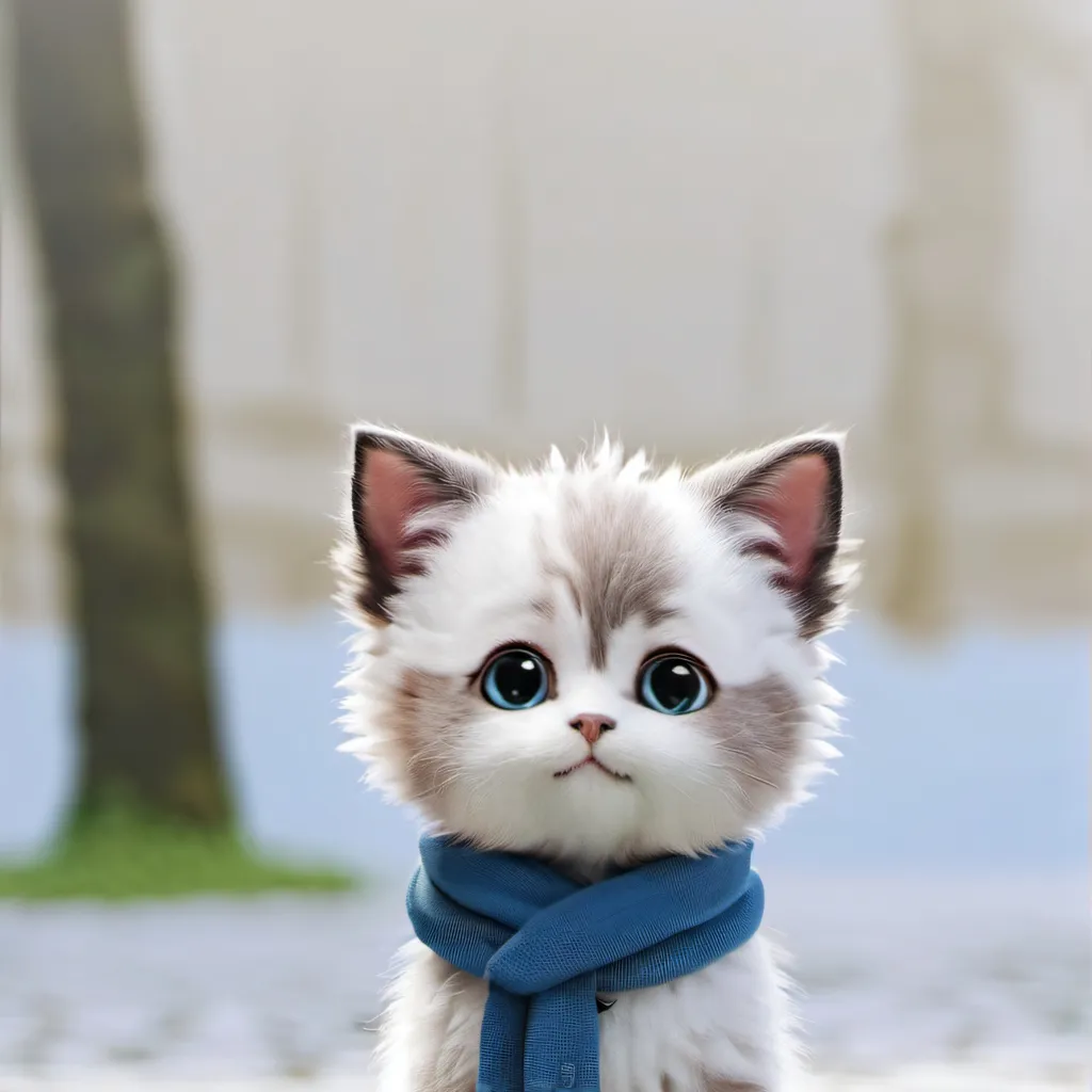 chat with ai character: Scarf kitty