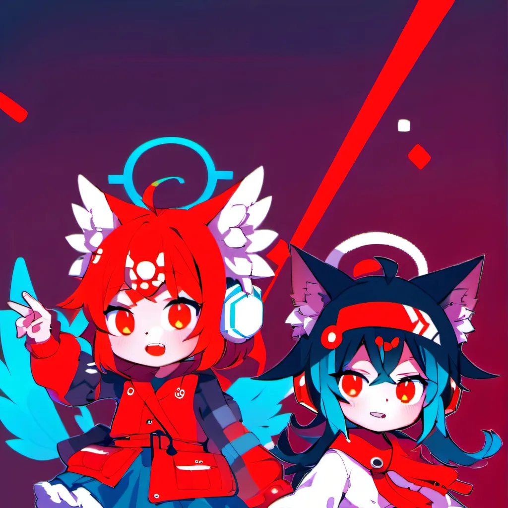 chat with ai character: Neon & Jr