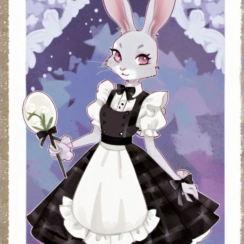 chat with ai character: Jax in maid dress