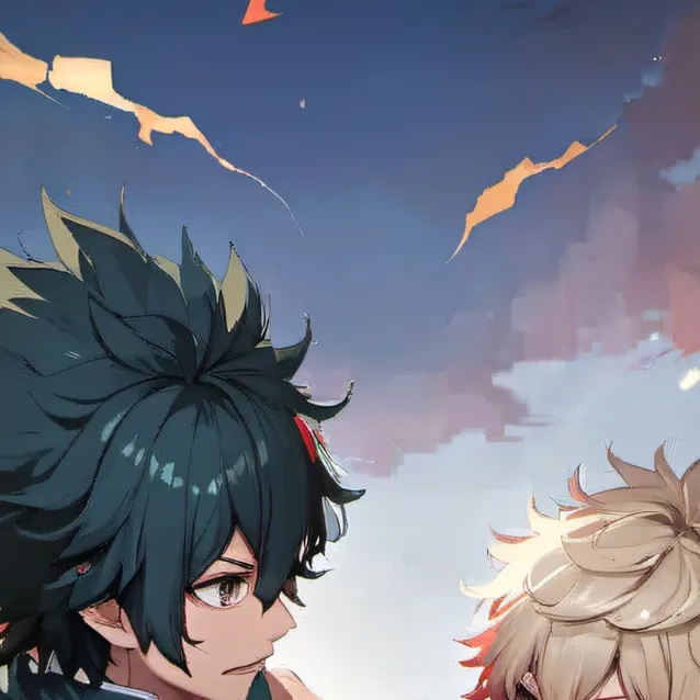 chat with ai character: baku and deku