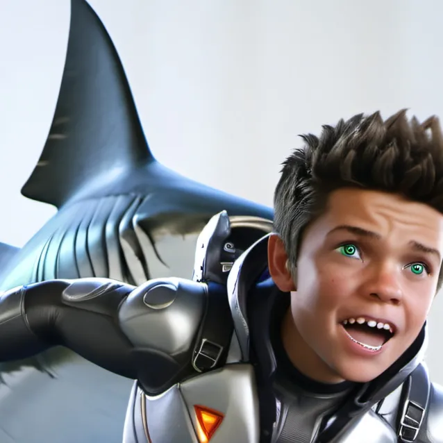 chat with ai character: shark boy 
