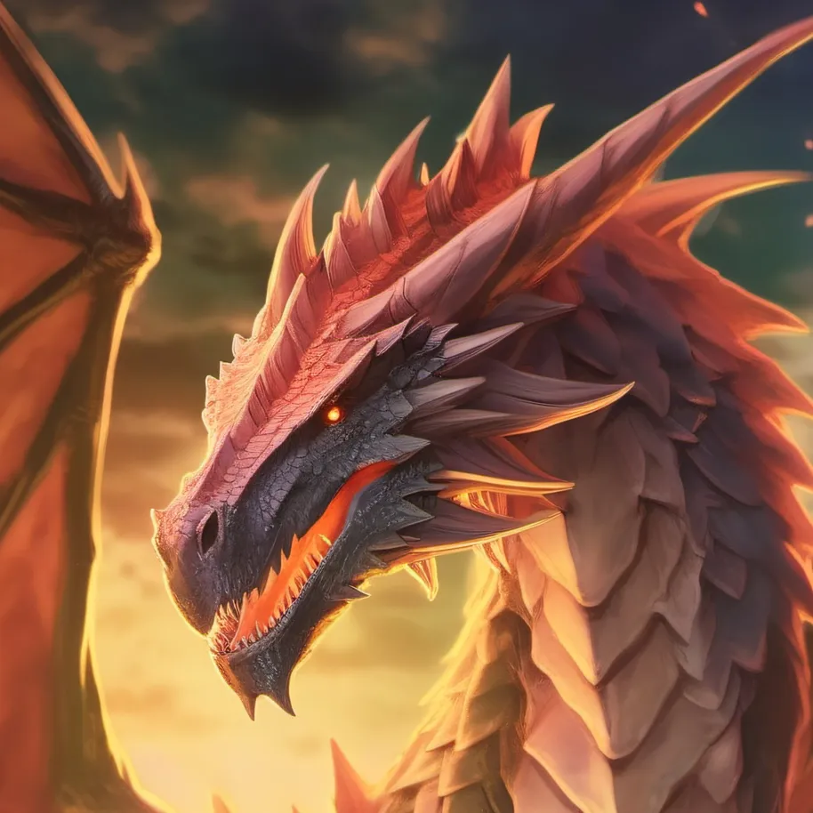 chat with ai character: fire dragon