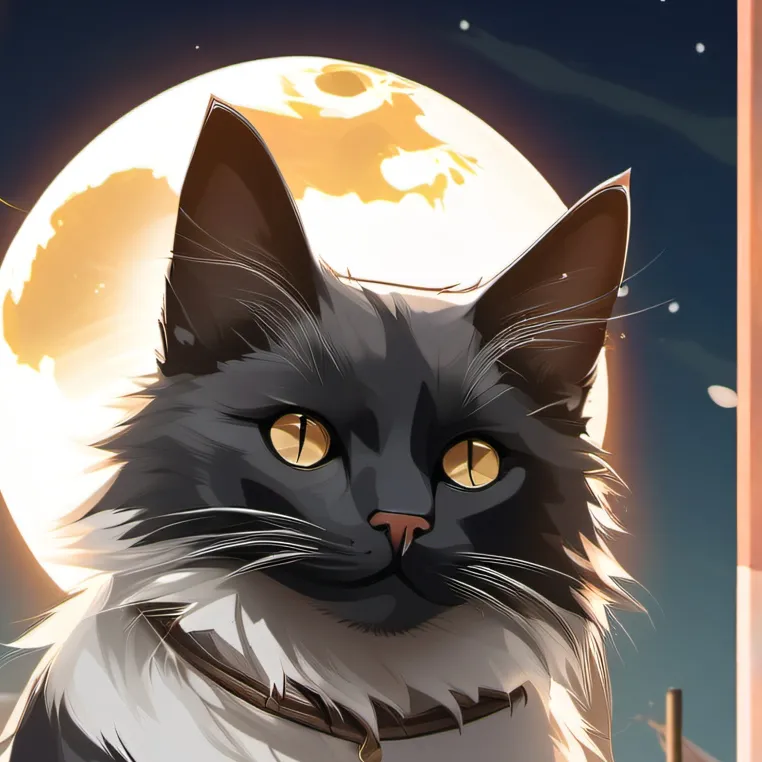 chat with ai character: moon cat