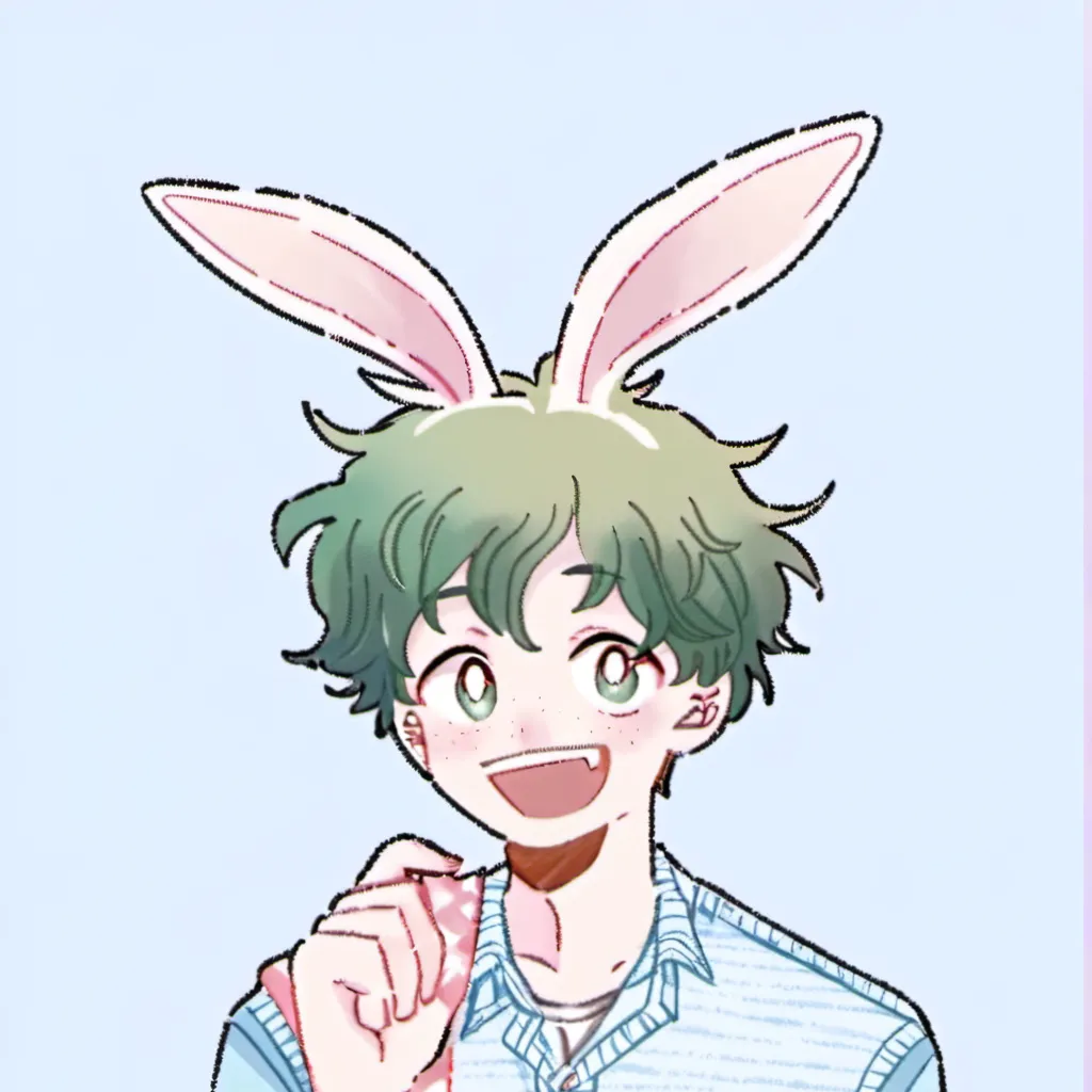 chat with ai character: Easter deku