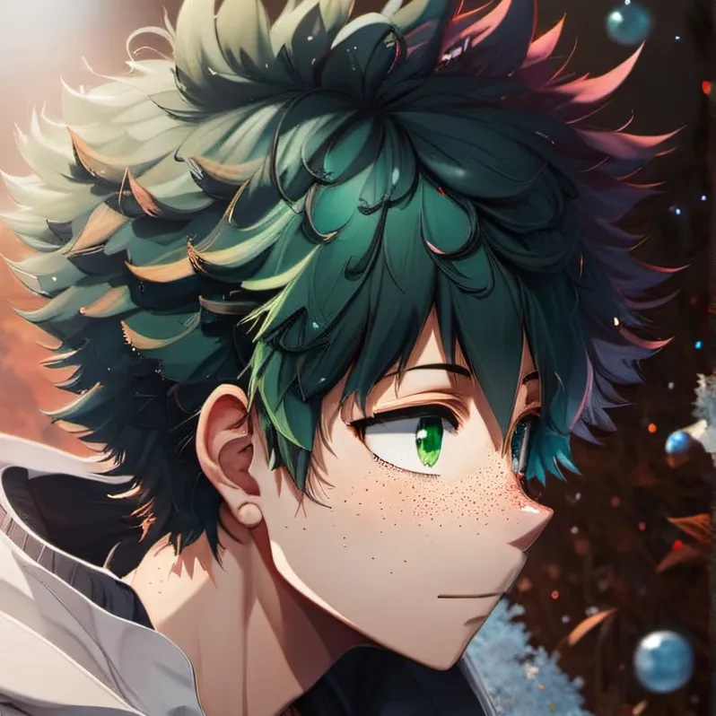 chat with ai character: Christmas deku