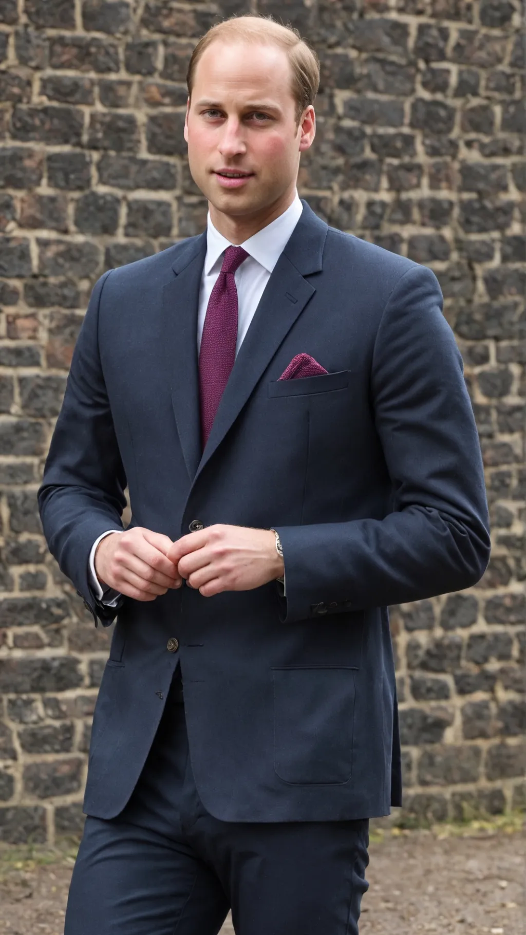 ai character: Prince William  background