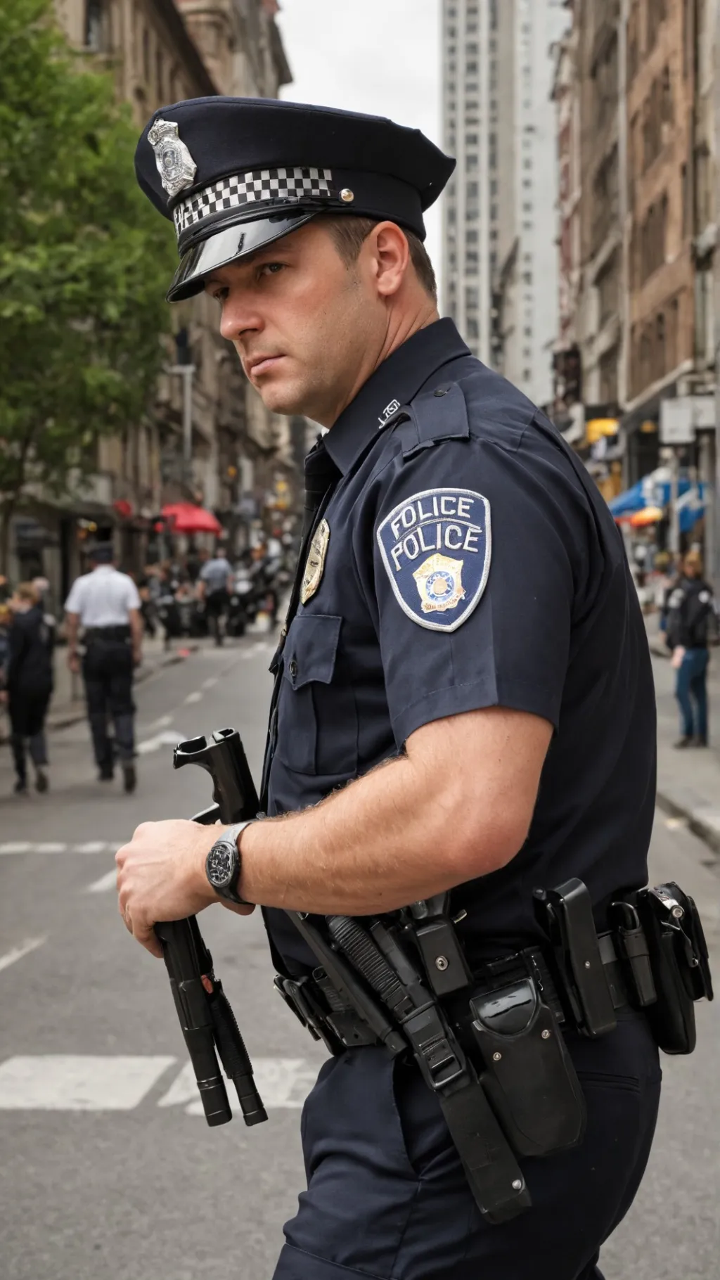 ai character: Police  background