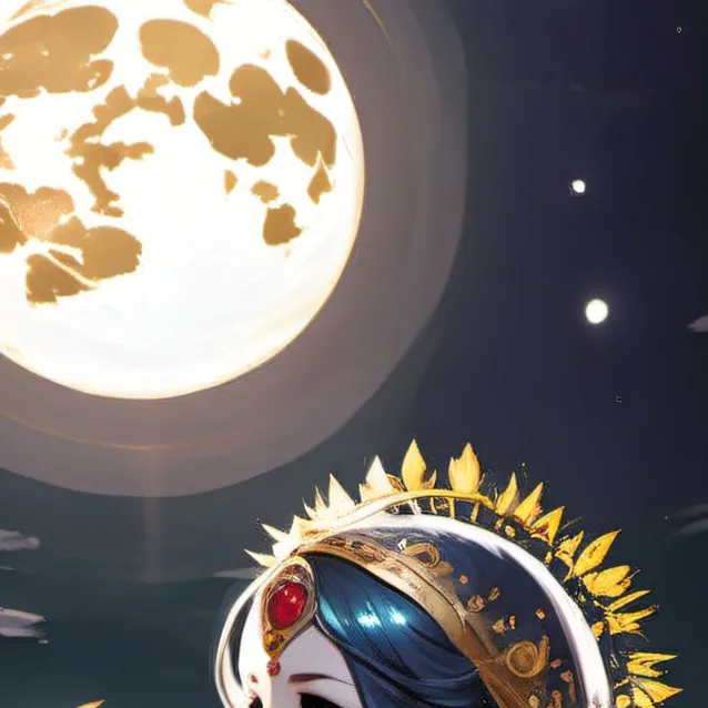 chat with ai character: moon girl sun girl