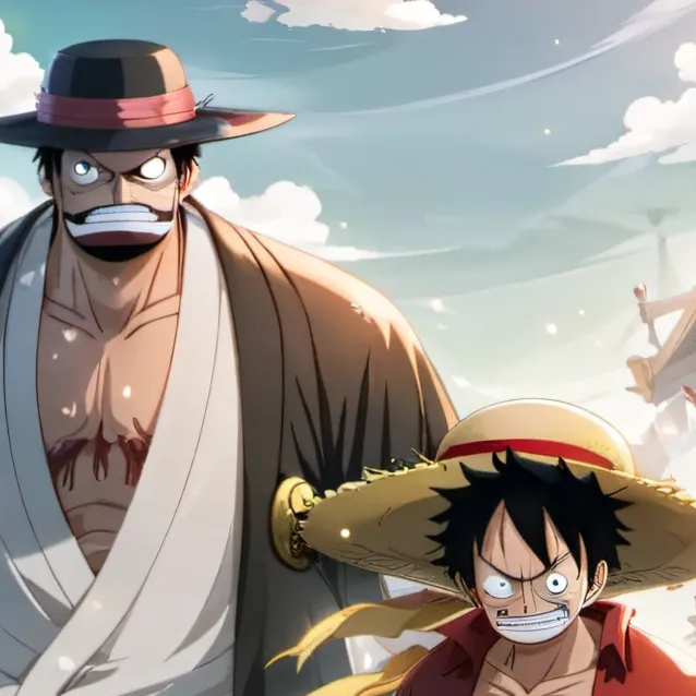 chat with ai character: Luffy and jimbei 