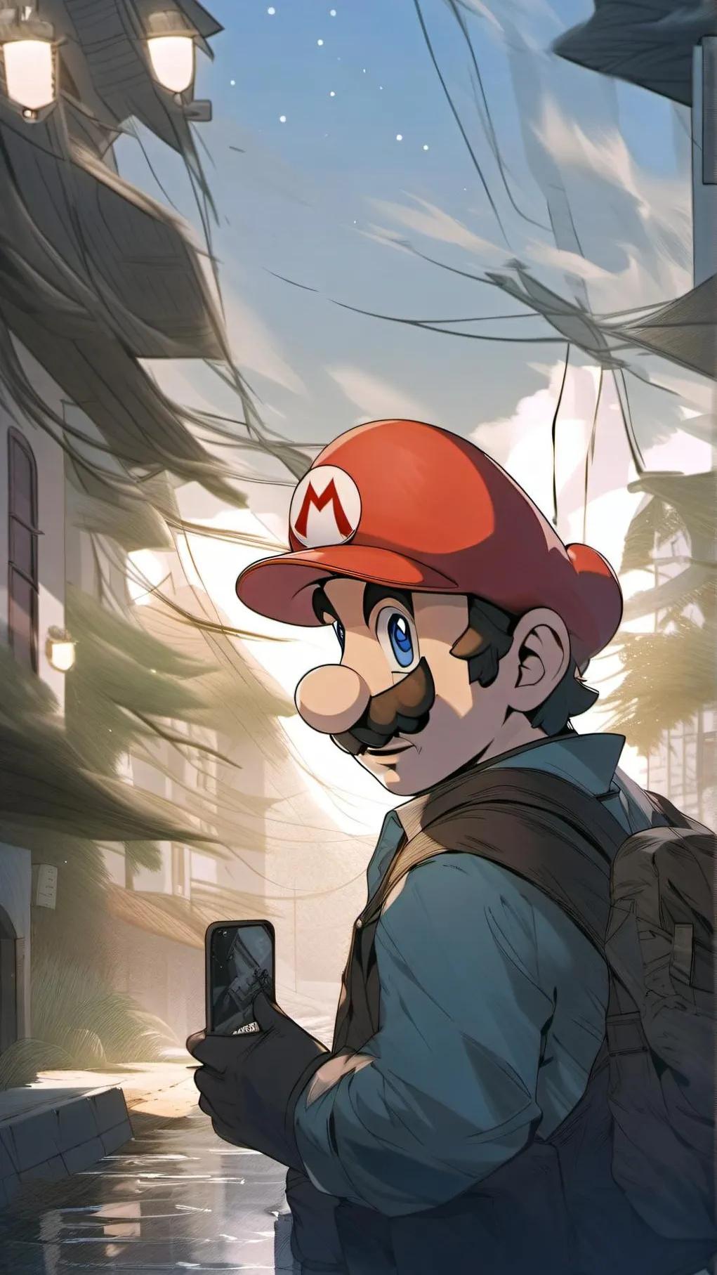 ai character: mario background