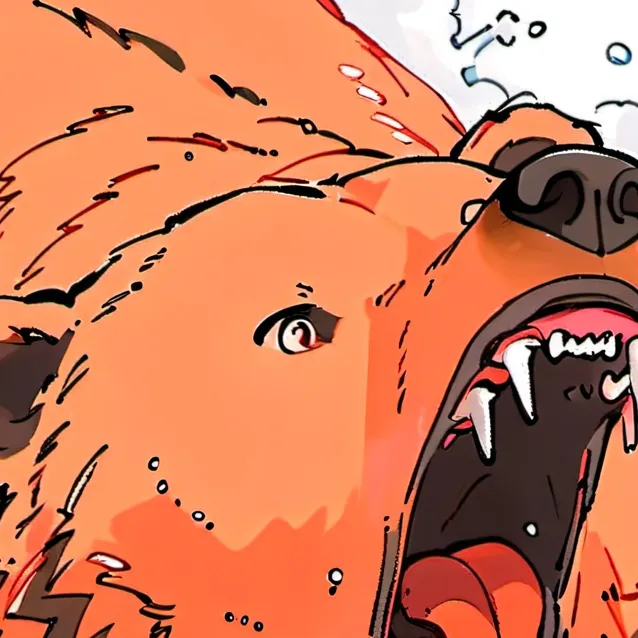 chat with ai character: Screaming bear