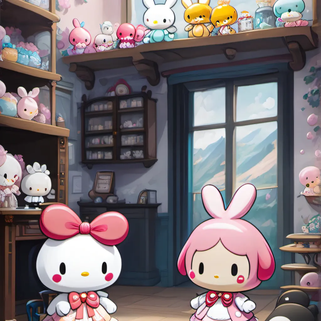 chat with ai character: Sanrio Room