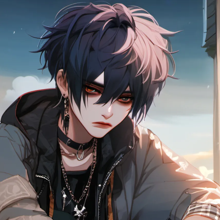 chat with ai character: goth emo dude