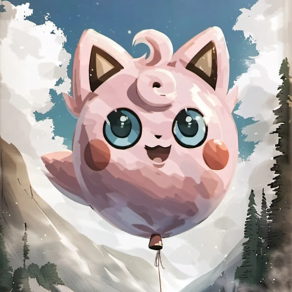 chat with ai character: Jigglypuff balloon