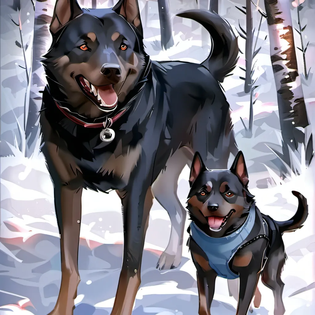 chat with ai character: dog and baby dog