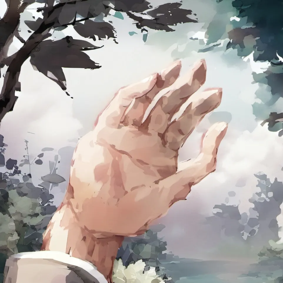 chat with ai character: hand just hand