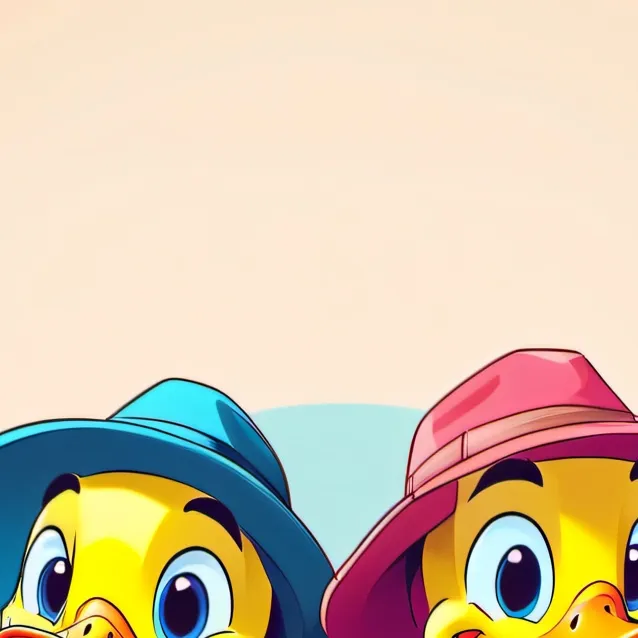 chat with ai character: duck 1 and duck 2