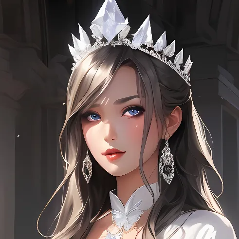 chat with ai character: White chess queen