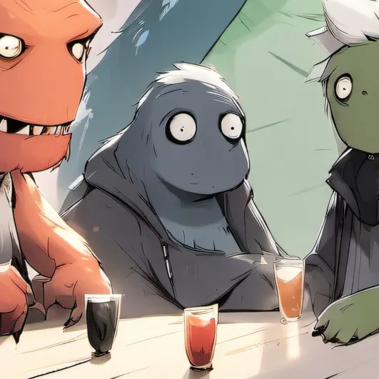 chat with ai character: the monster bar