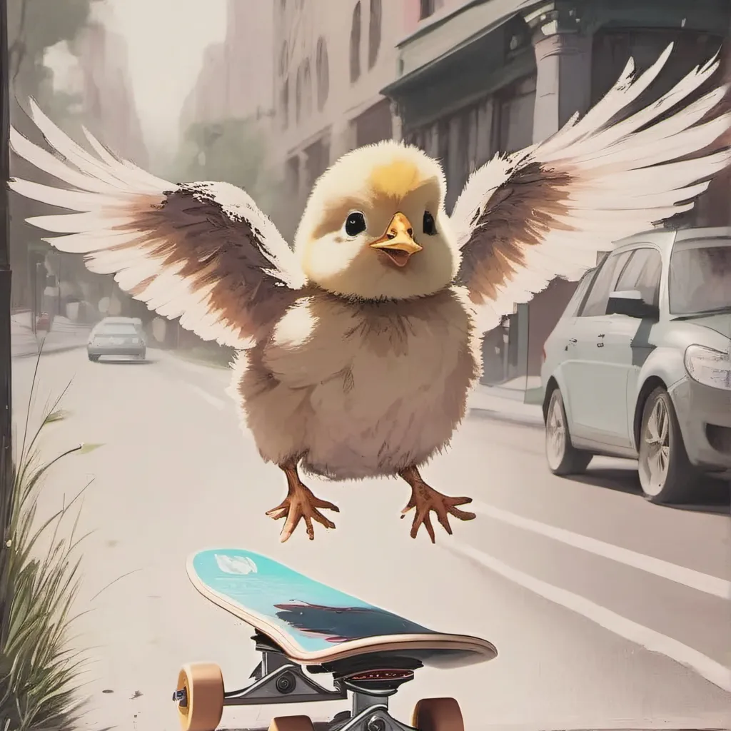 chat with ai character: confidenced chick!