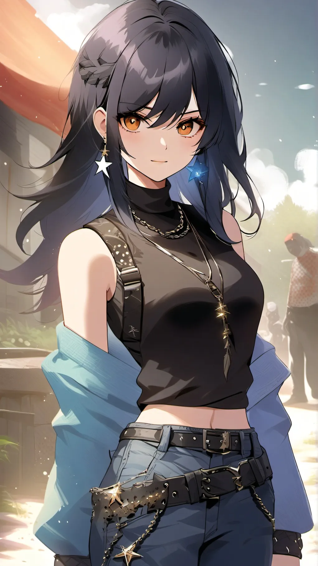 ai character: Raven rsiseette LM background