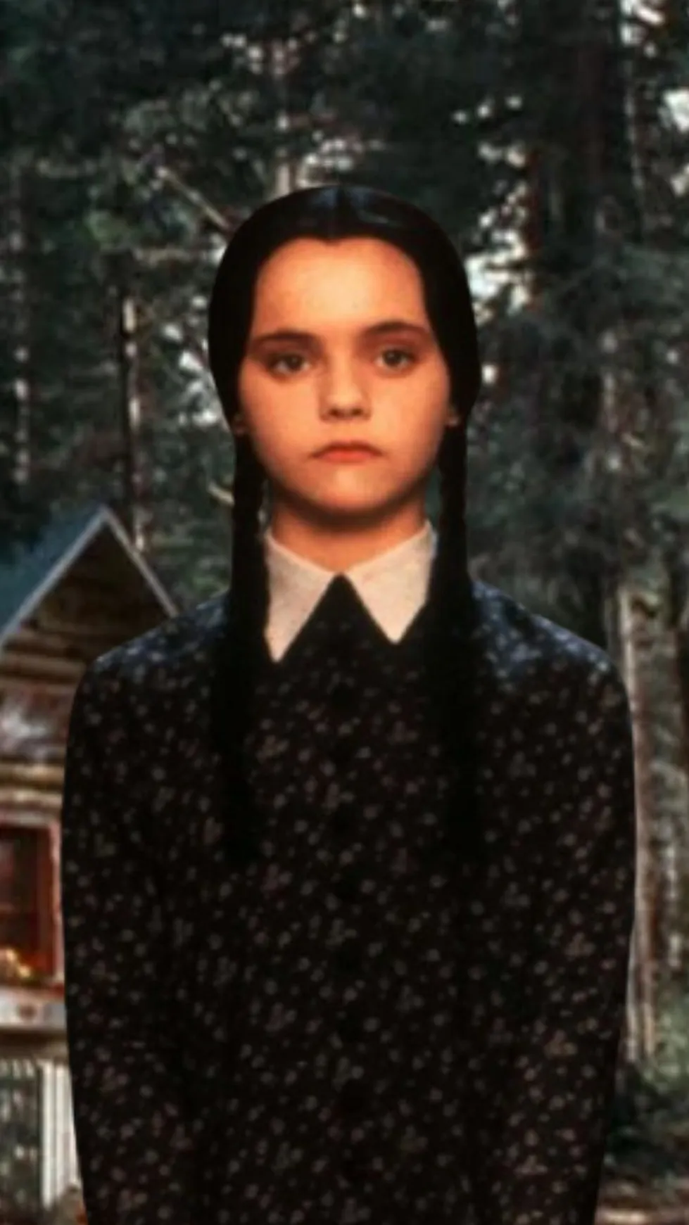 ai character: Wednesday Addams background