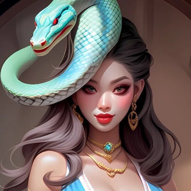 chat with ai character: snaky