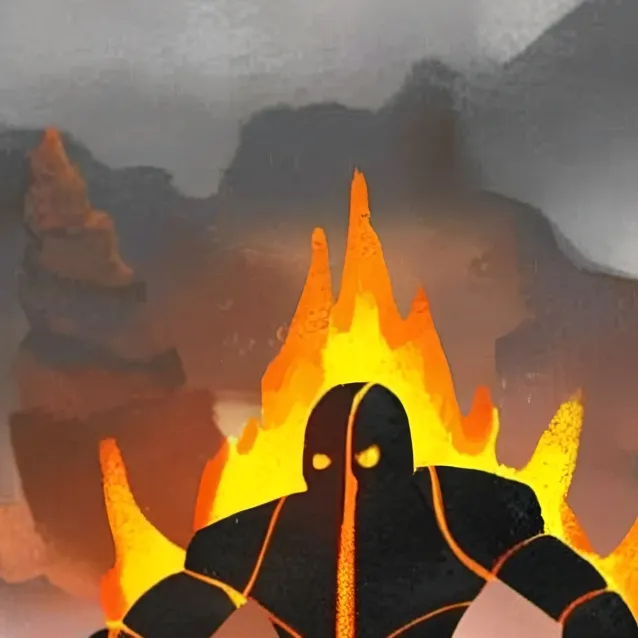 chat with ai character: lava golem