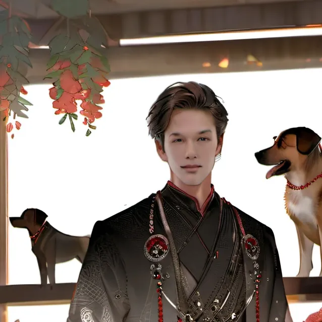 chat with ai character: dog shop