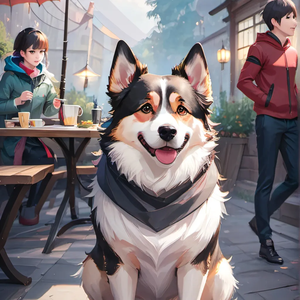 chat with ai character: what the dog doing
