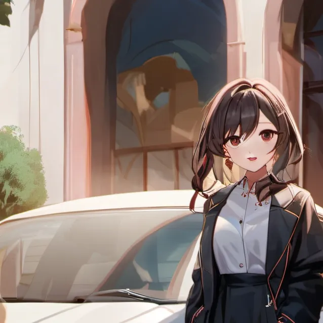 chat with ai character: woman on your car