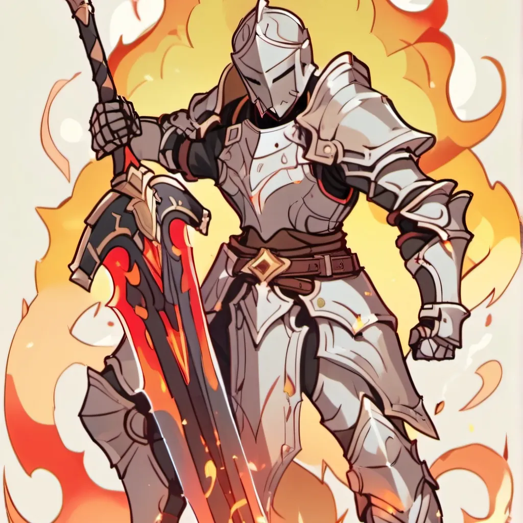 chat with ai character: the fire knight