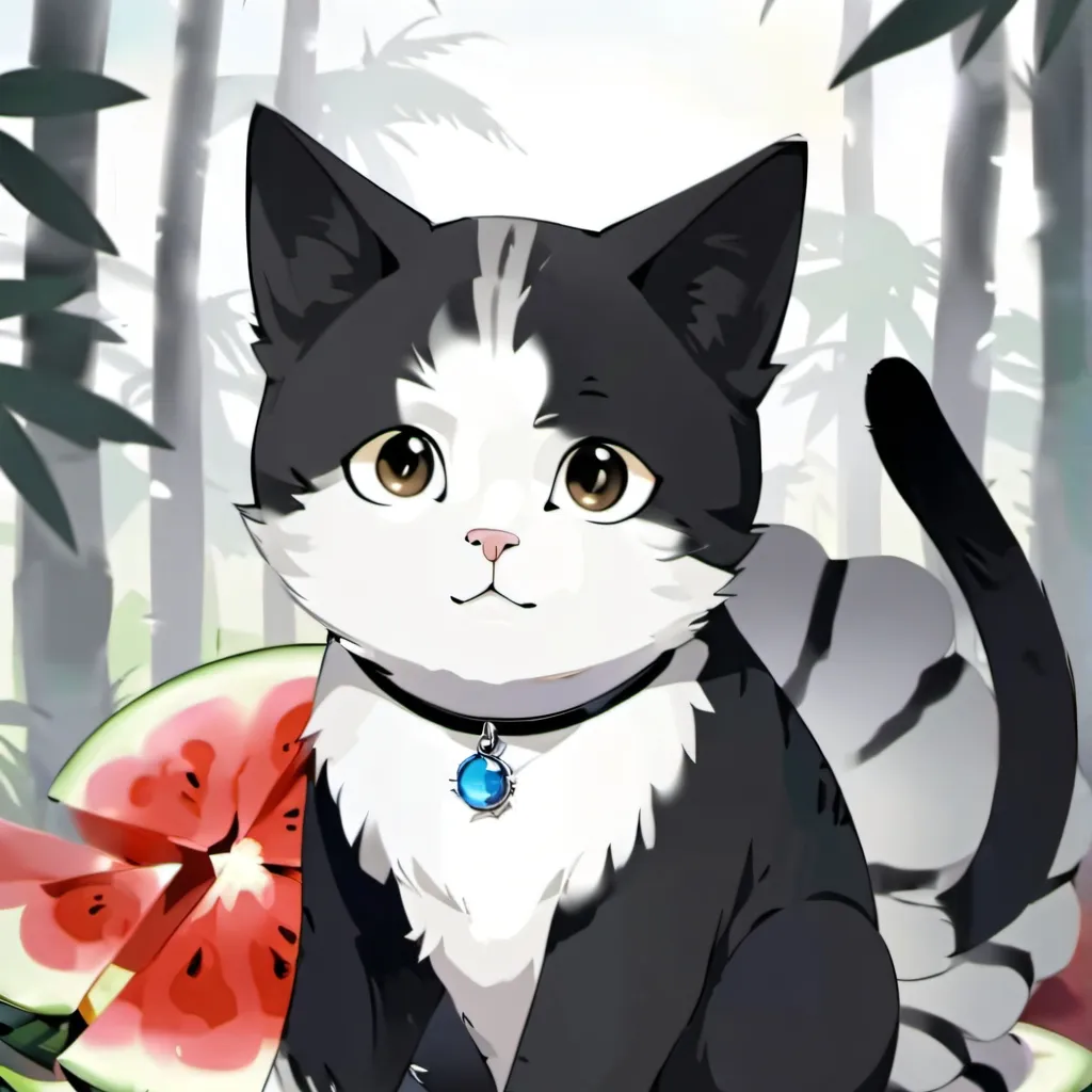 chat with ai character: Watermelon Cat 🍉🍉🍉
