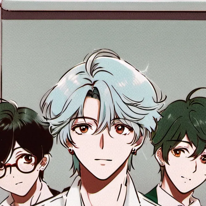 chat with ai character: A group of guys