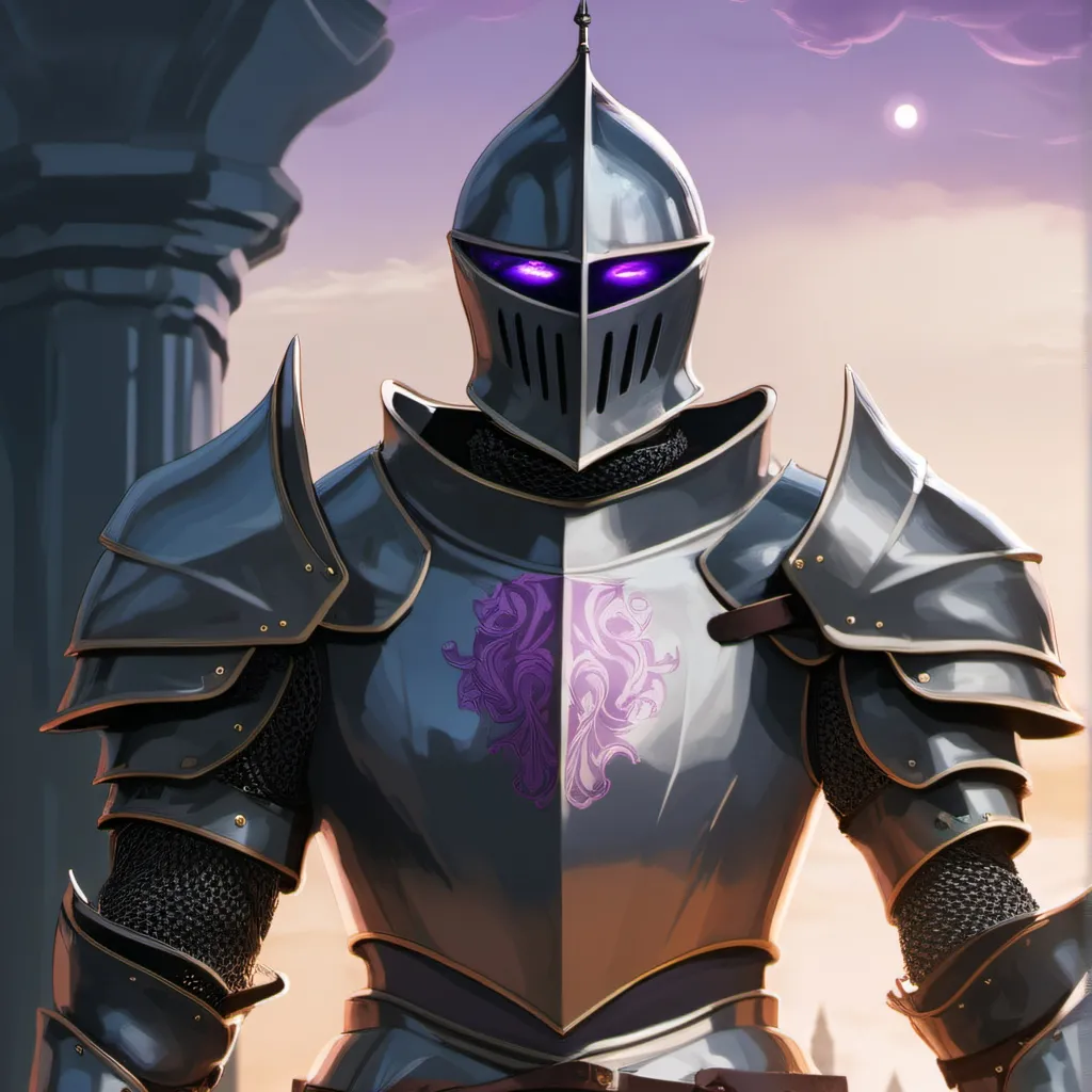 chat with ai character: Purple knite