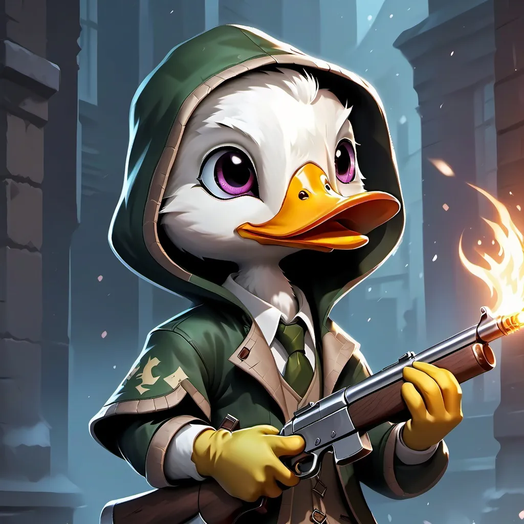 chat with ai character: arson duck