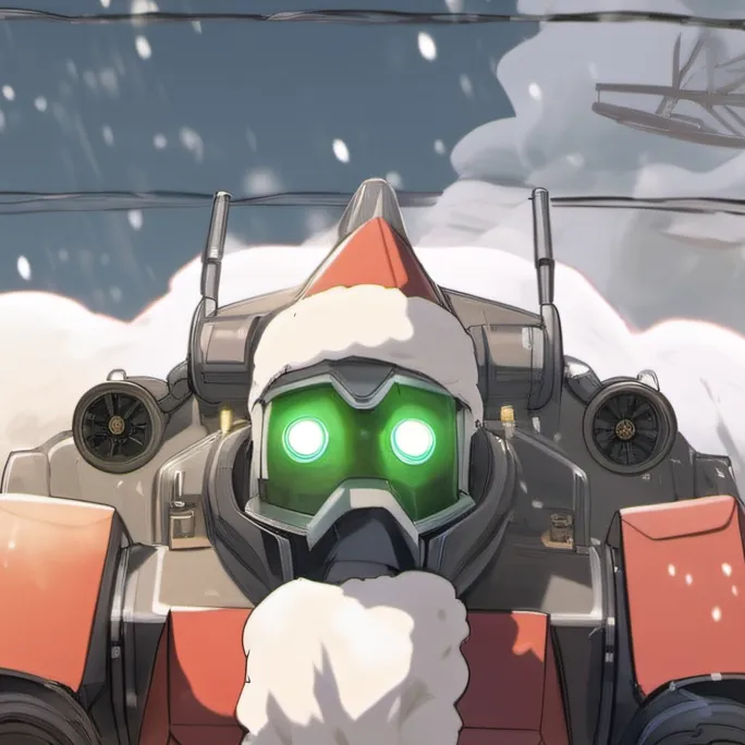 chat with ai character: Mecha Claus