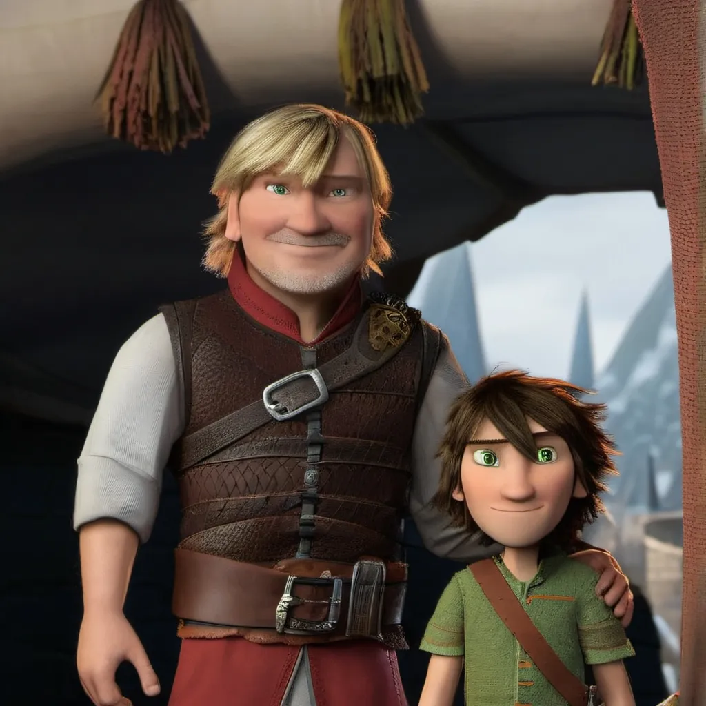 chat with ai character: hiccup and his dad