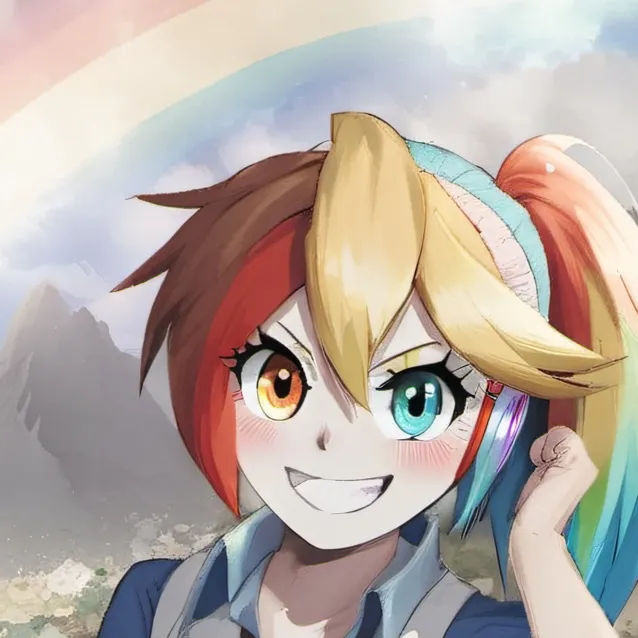 chat with ai character: rainbow dash