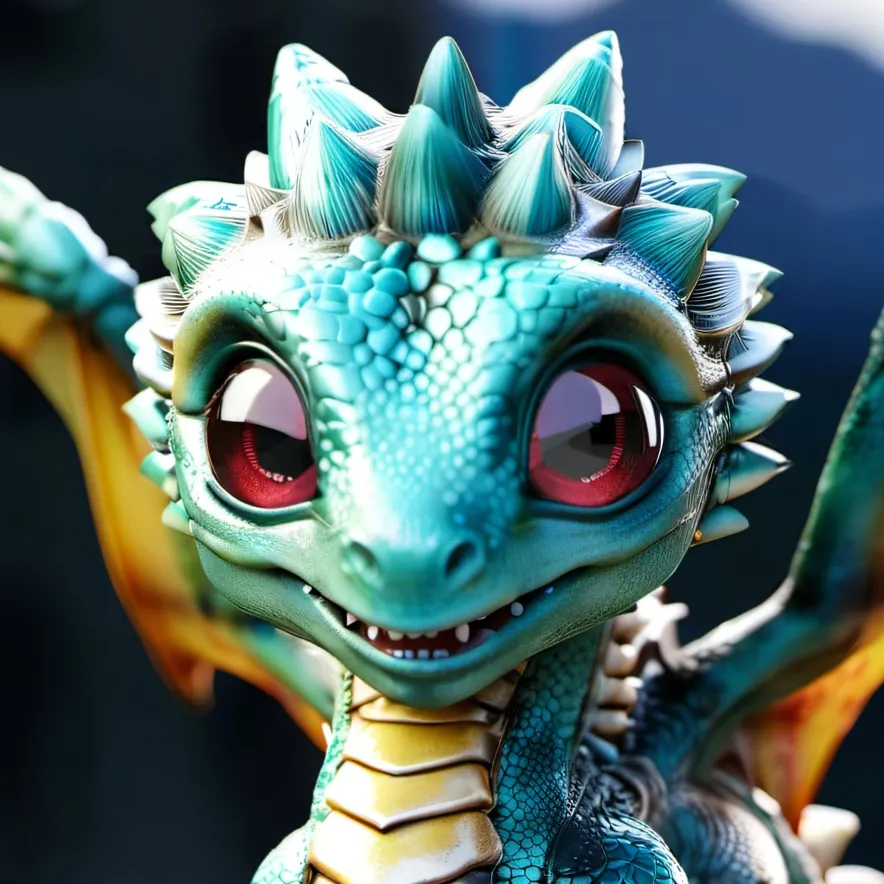 chat with ai character: baby acid dragon