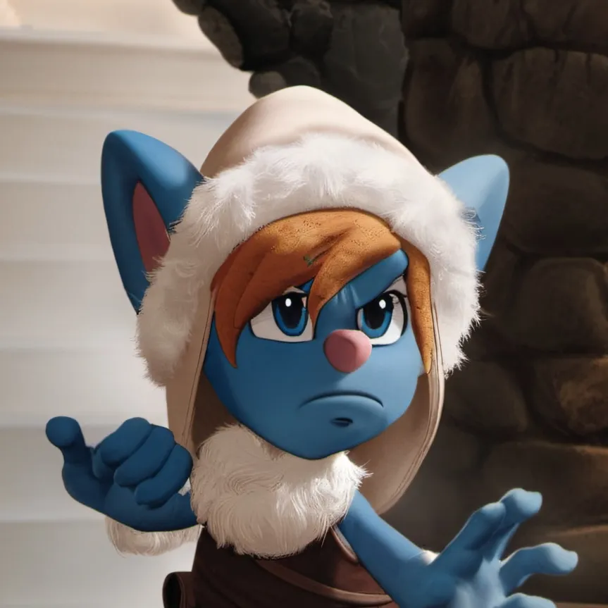 chat with ai character: kung fu smurf cat