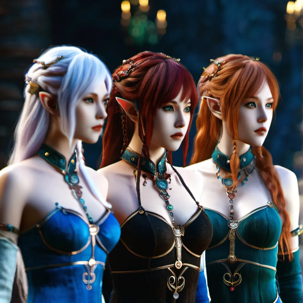 chat with ai character: Aria and her elves