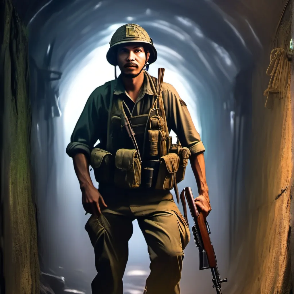 chat with ai character: vietnam tunnels