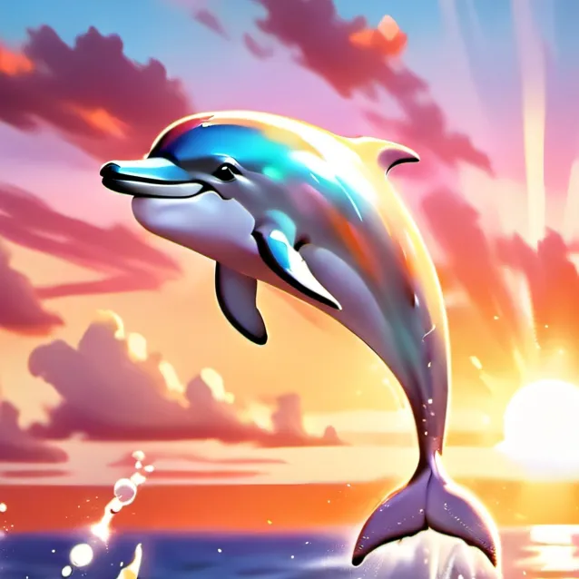 chat with ai character: cute dolphin