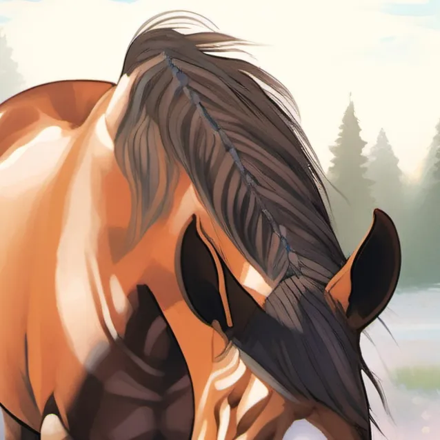 chat with ai character: Baby Brown horse